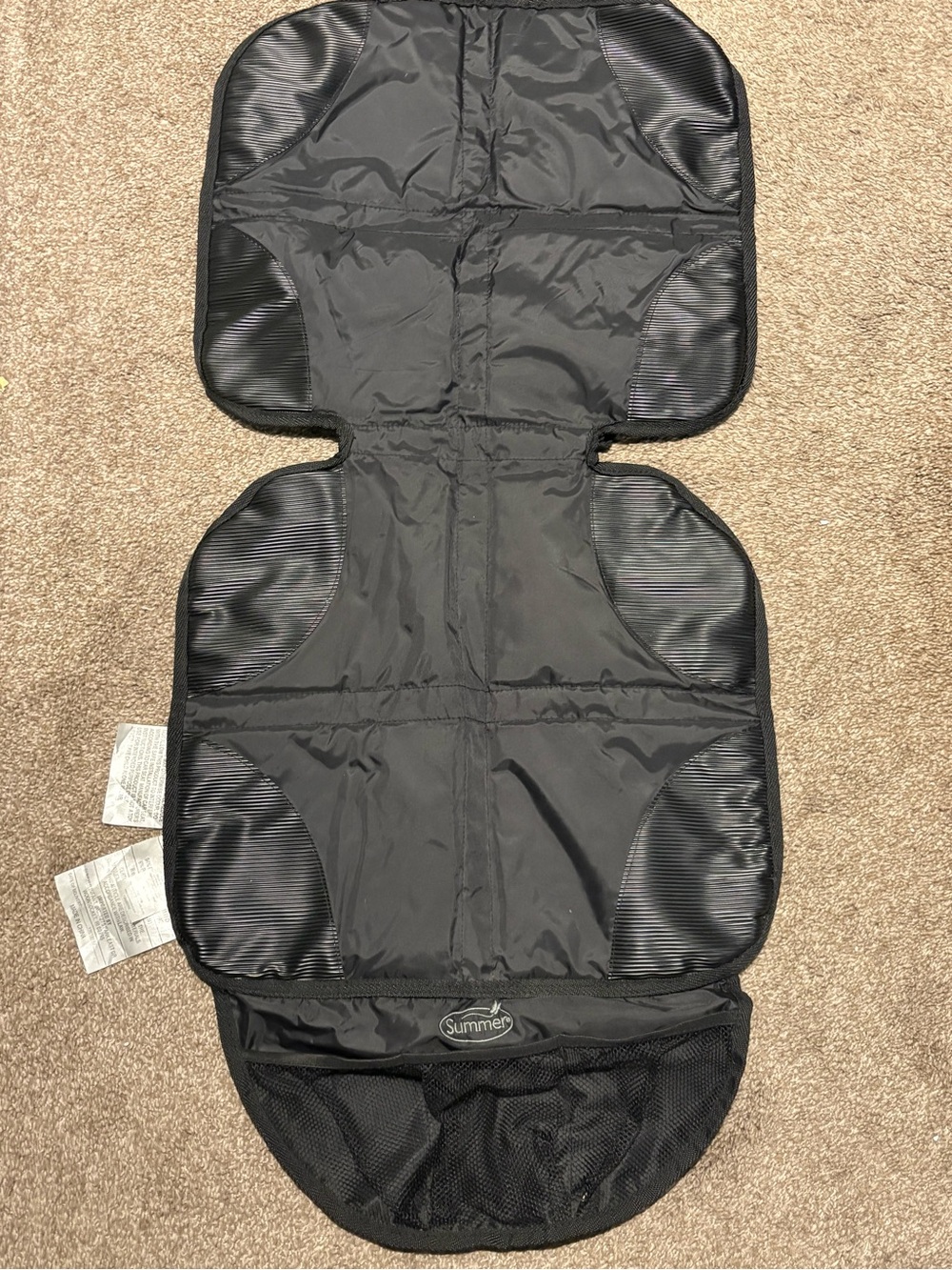 Summer Infant Baby Child DuoMat Waterproof Car Seat Protector, Black